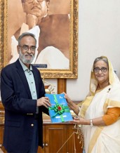 Mohammad Muslim Chowdhury, Former CAG, handed over 47 Audit  Reports to the honorable Prime Minister Sheikh Hasina on 4th April 2023 at Ganabhaban