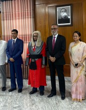 Oath-taking ceremony of Mr. Md. Nurul Islam, 13th Comptroller and Auditor General of Bangladesh