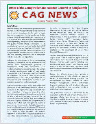 CAG News,  January -August, 2023